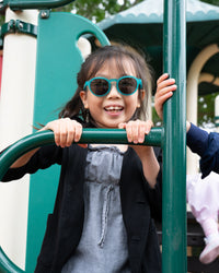 Thumbnail for Teal Me About It - Teal Round Frame Sunglasses for Kids